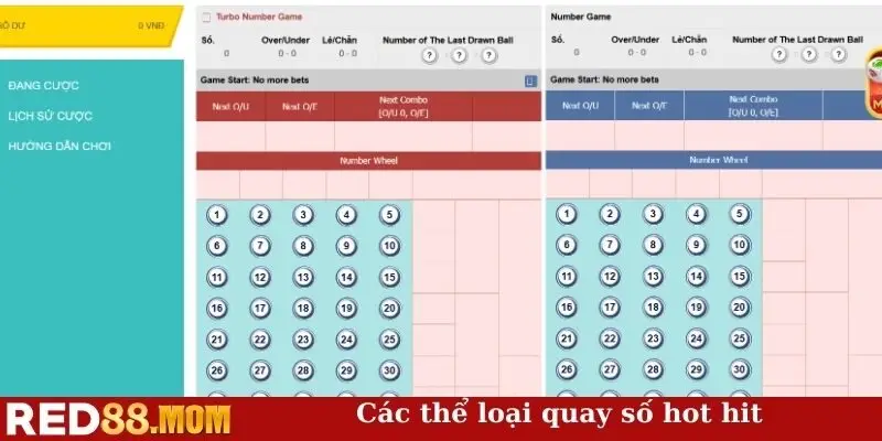 Các thể loại quay số hot hit
