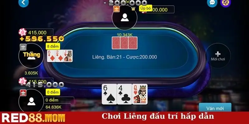 Chơi Liêng đấu trí hấp dẫn