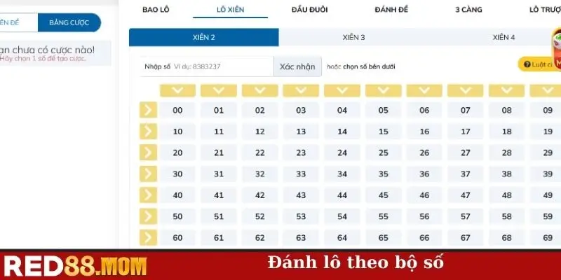 Đánh lô theo bộ số