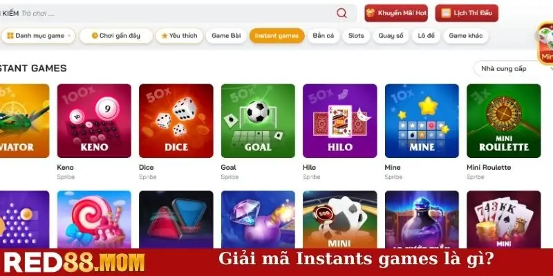 Giải mã Instants games là gì?