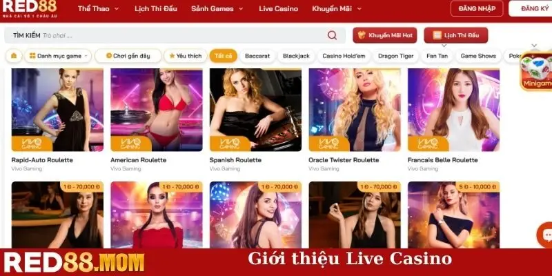 Giới thiệu Live Casino