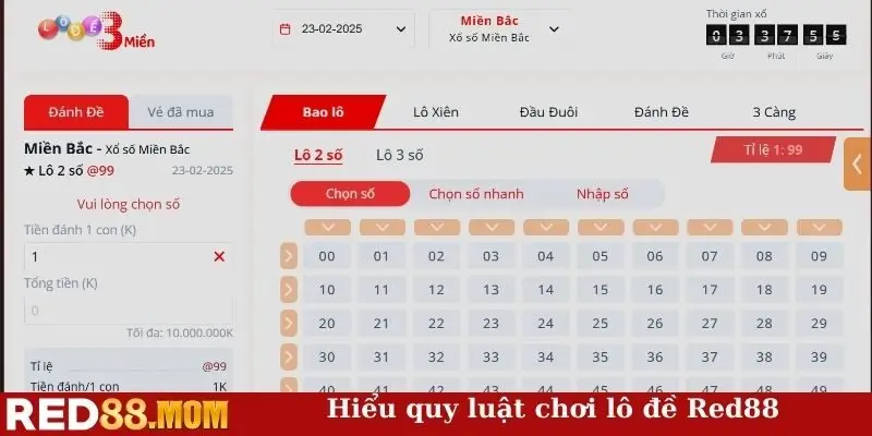 Hiểu quy luật chơi lô đề Red88