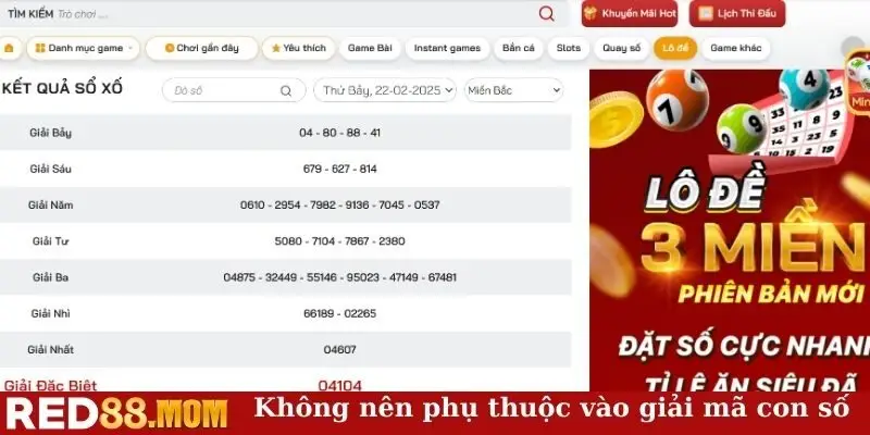Không nên quá phụ thuộc vào việc giải mã con số