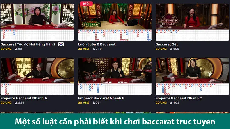 Luật chơi và bí quyết giúp bạn tận hưởng chiến thắng khi chơi Baccarat trực tuyến