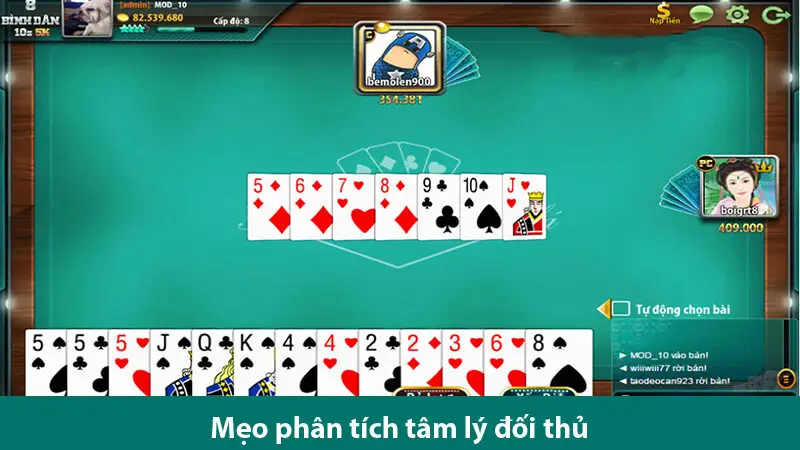 Luật chơi, cách đánh và mẹo phân tích đối thủ khi chơi bài tiến lên miền Nam