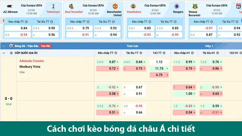 Hướng dẫn và kinh nghiệm chơi kèo chấp châu Á hiệu quả